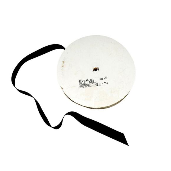 15/16" Black Grosgrain Ribbon Size #5 100% Polyester 100 Yards/Roll Almost Full - Picture 1 of 3